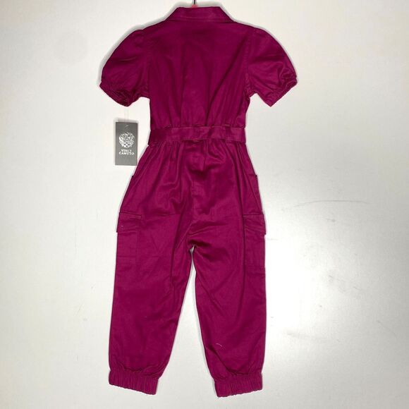 New Vince Camuto Zip Up Jumpsuit Romper Toddler Girls Size 2T - Picture 2 of 9